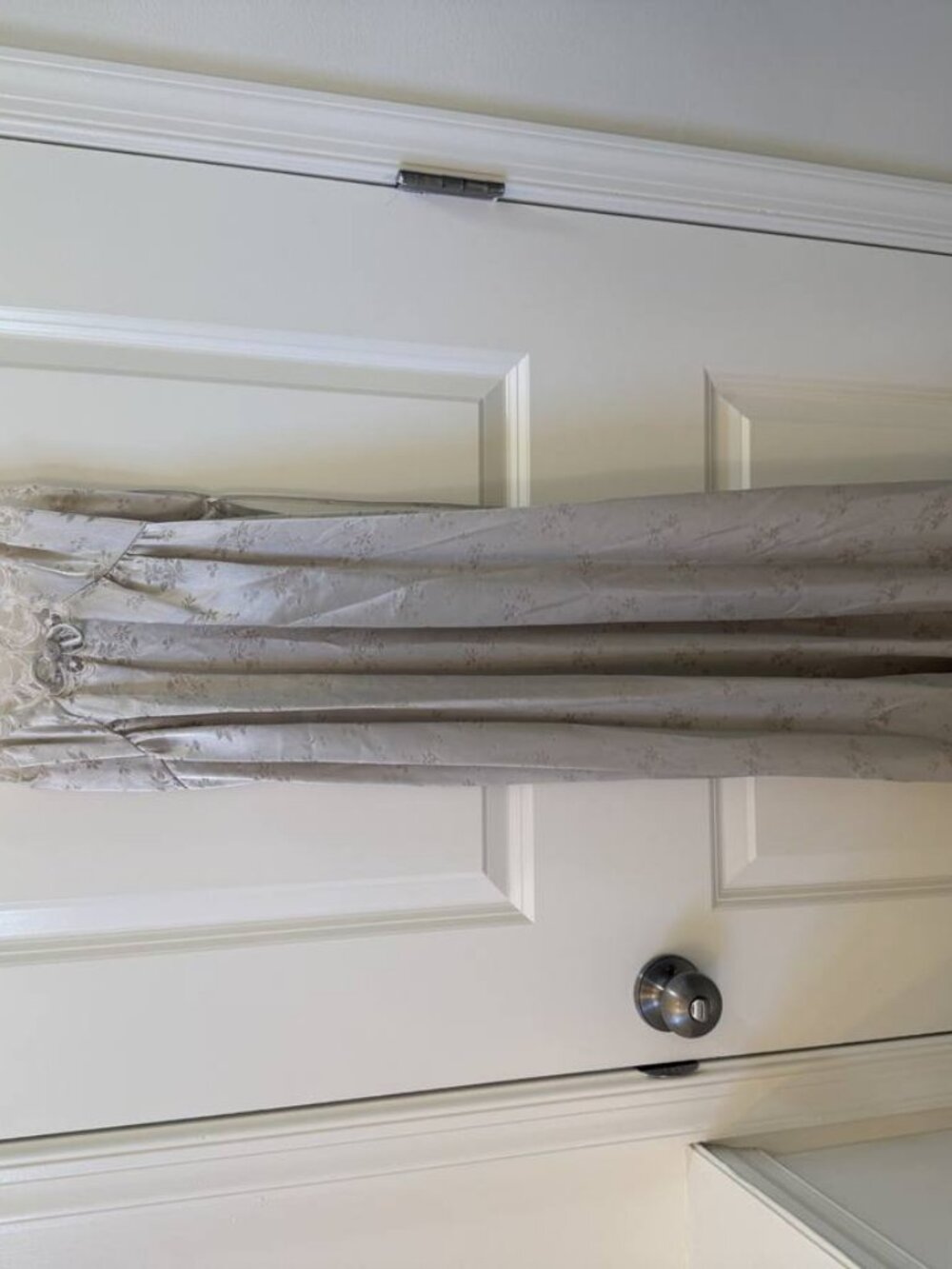 Christian Dior Gray Satin Lace Slip Dress Vintage